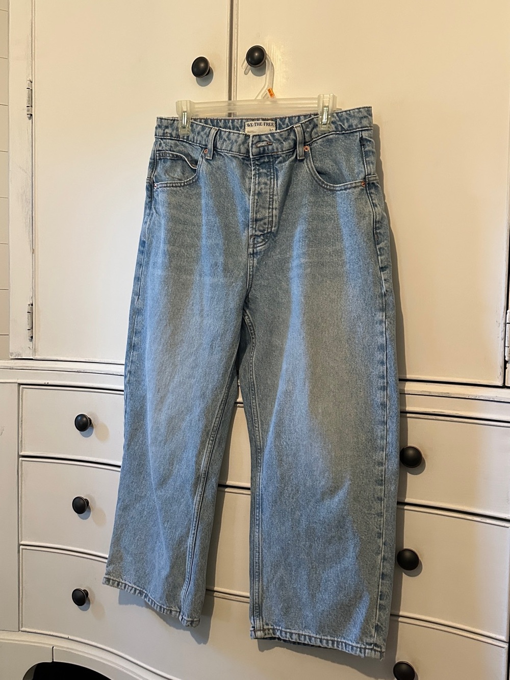 Free People Light Blue Relaxed Barrel Women’s Jeans